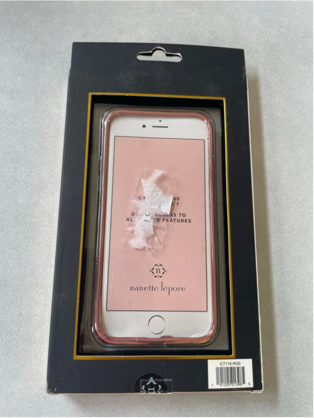 Nanette Lepore iPhone 7 Case One Size Rose Gold and Silver